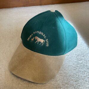 NWT Irish National Stud Two-Toned Hat, Green & Tan